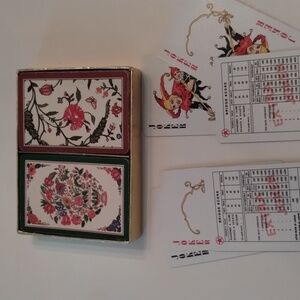 Piatnik Embroidered Silk Play Cards Boxed Set
